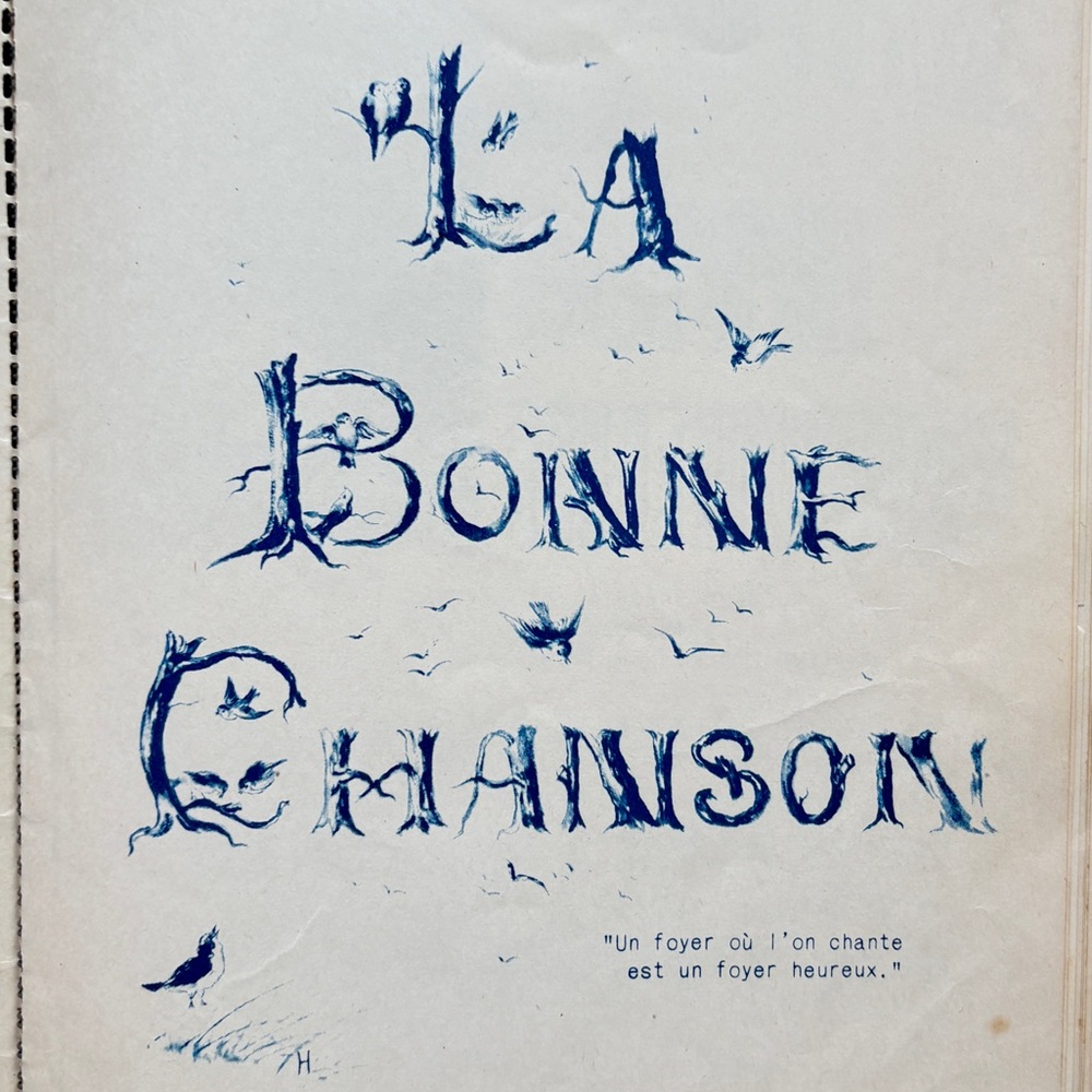 1939 La Bonne Chanson French Songs Children Acadia Alouette Sheet Music Canada
